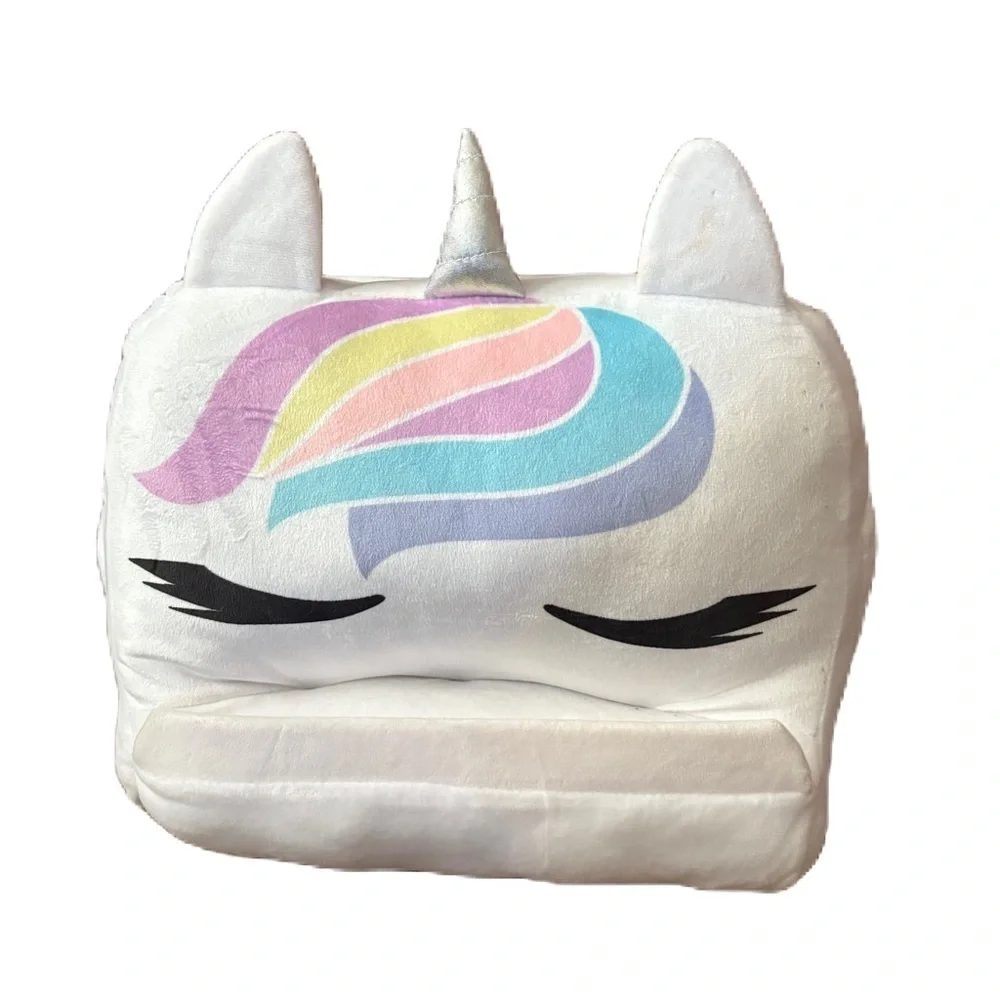 Plush Unicorn Kids Tablet Holder Pillow Stand IPad Book Rest